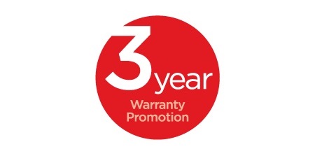 3 Year Warranty Promotion
